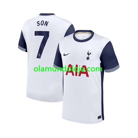 Camisola Tottenham Hotspur Son Heung-Min 7 Homem Equipamento Primeiro 2024-2025 Manga Curta